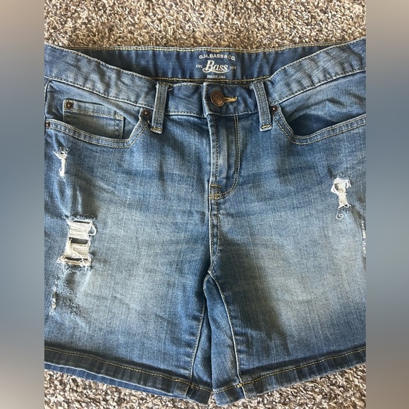 5/$25 G.H. Bass & Co. women’s jeans shorts with mid-rise size 0 - Picture 2 of 7